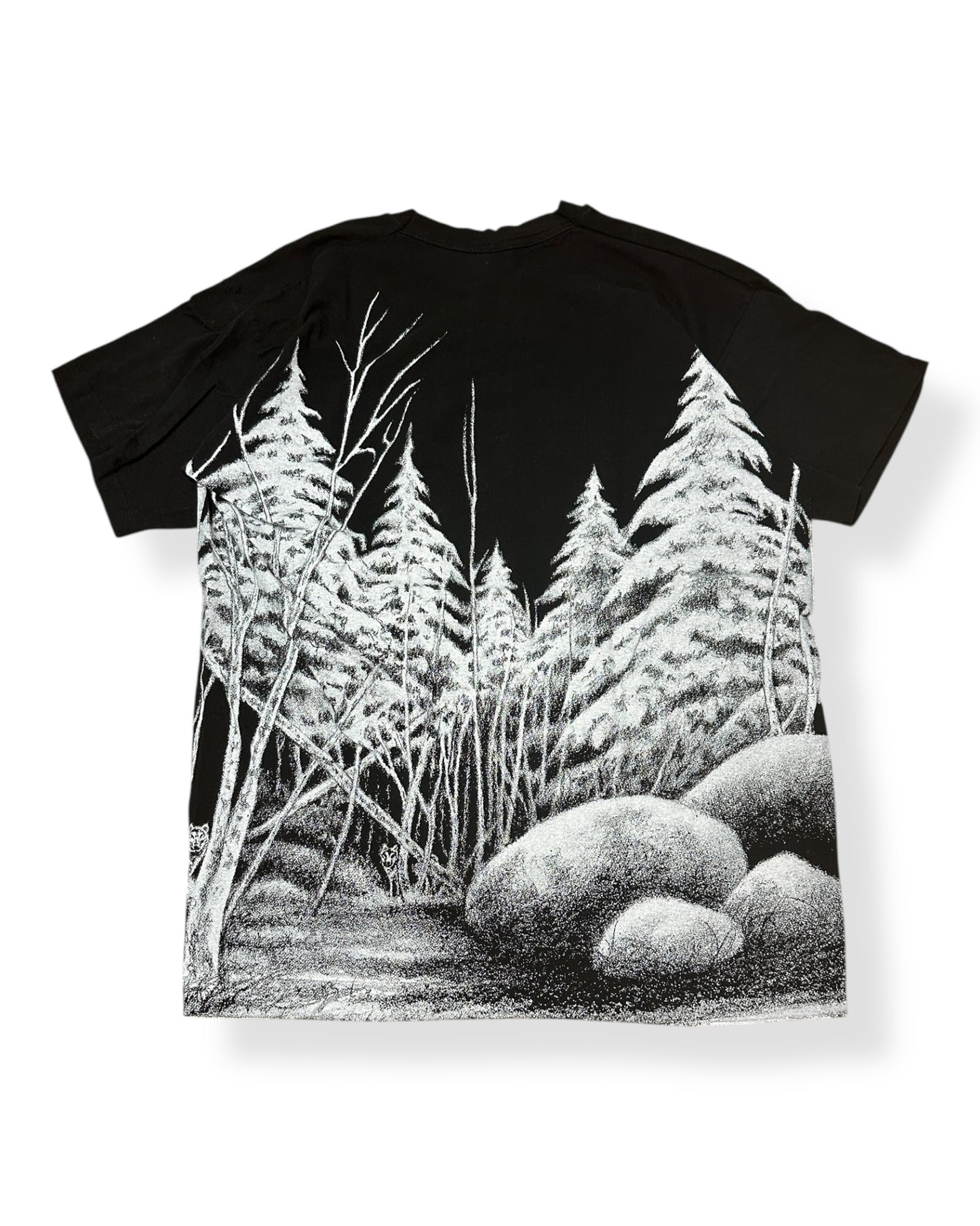 Vintage Wolf All Over Print T-shirt