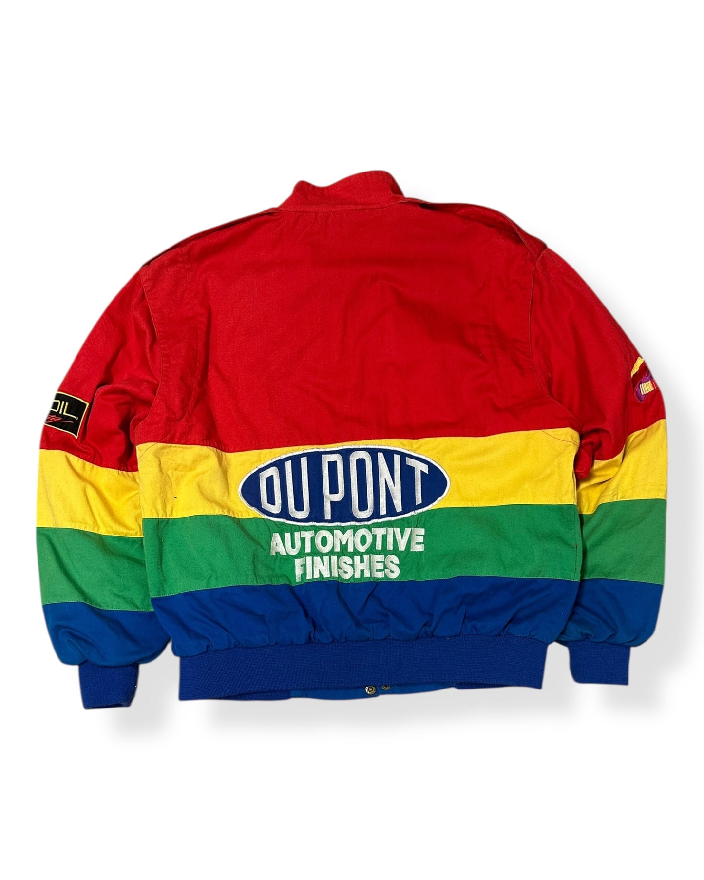 Vintage 90s Jeff Gordon Dupoint Rainbow Jacket