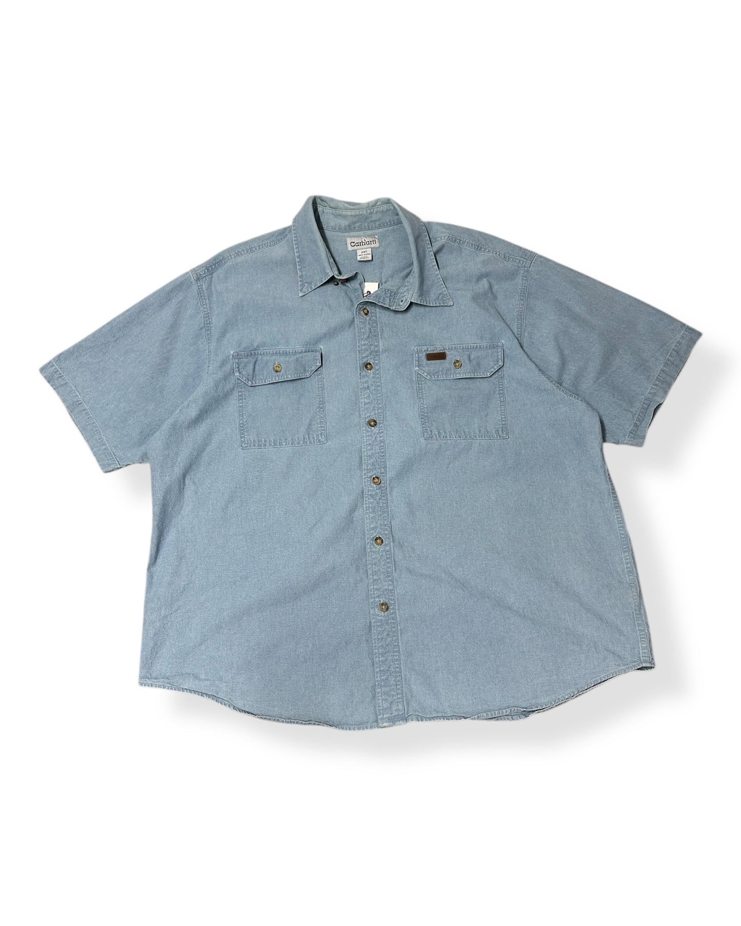 Carhartt Work Denim Short Sleeve Button Up