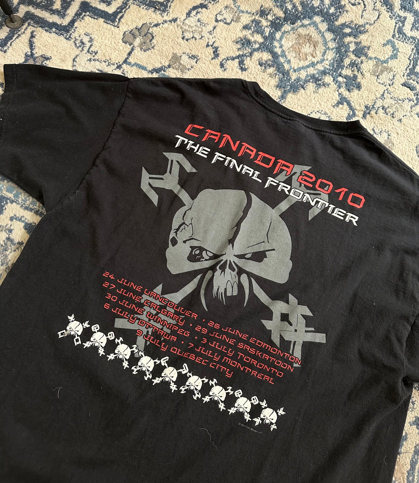 Iron maiden “the final frontier” canada 2010 tshirt