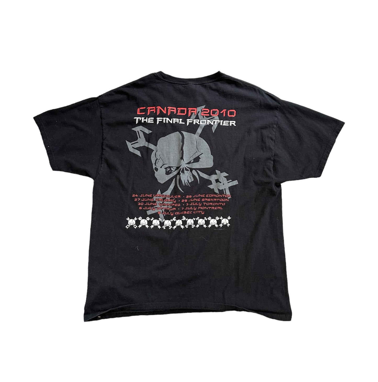 Iron maiden “the final frontier” canada 2010 tshirt
