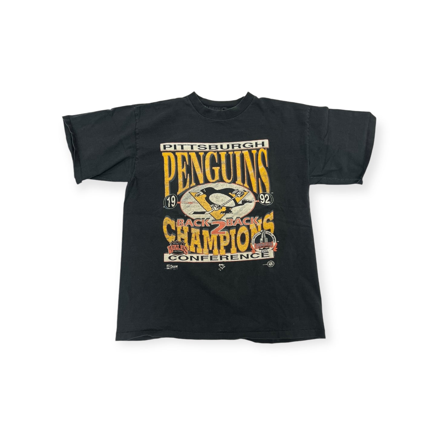 Vintage 1992 Penguins Back2Back Salem T-shirt