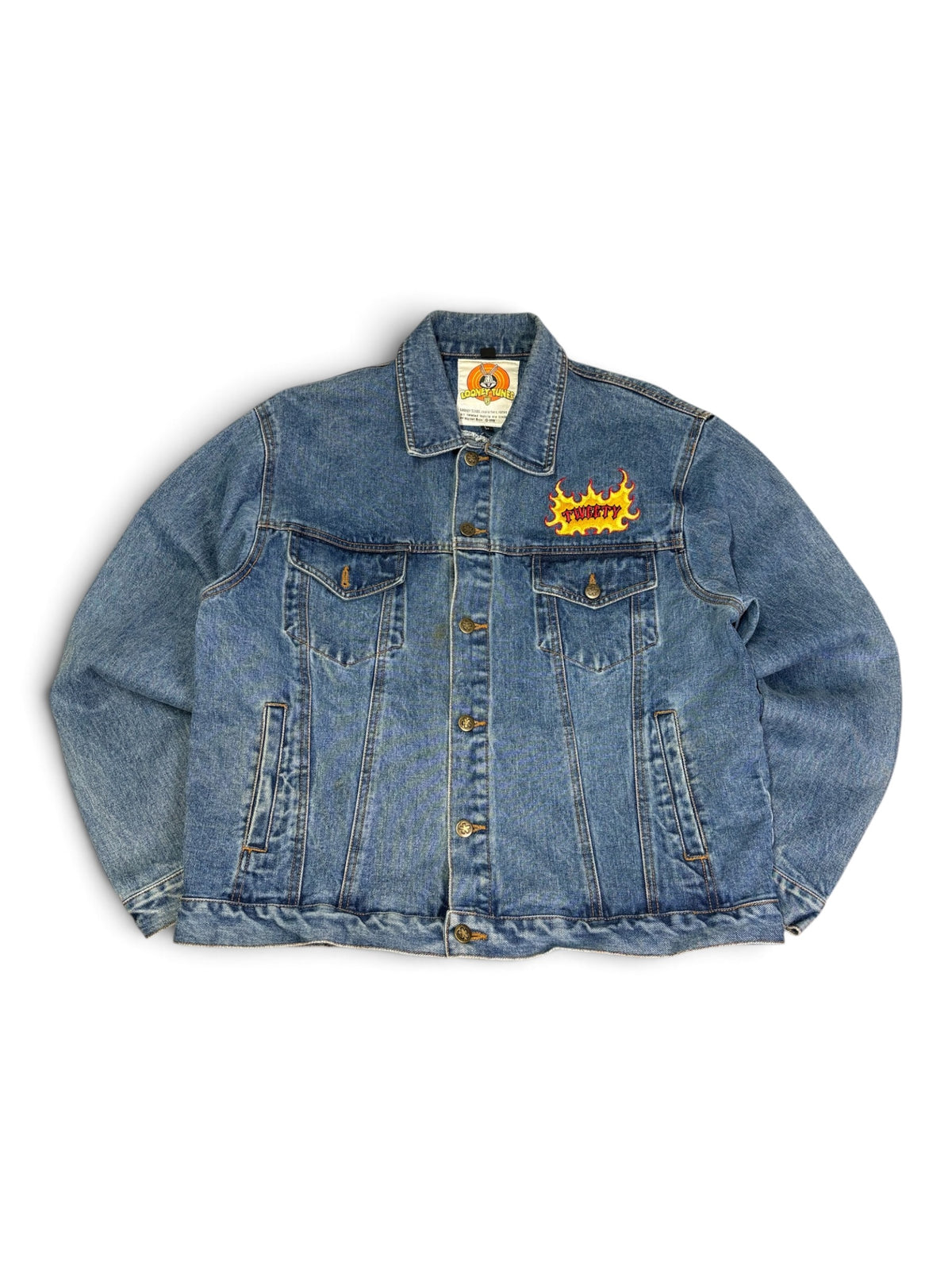 Vintage 90s Tweety Bird Denim Jacket