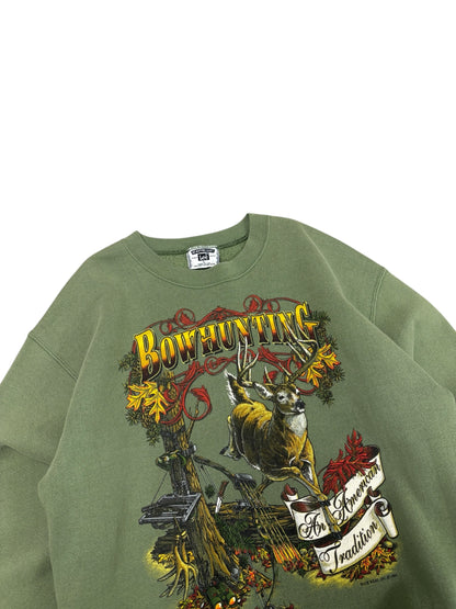 Vintage Bowhunting American Tradition Crewneck