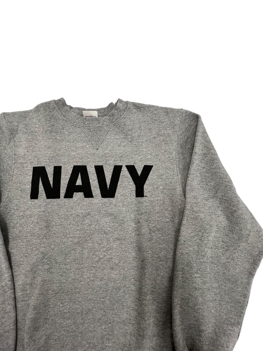 NAVY Spellout Crewneck