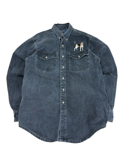 Vintage Beagle Denim Button Up