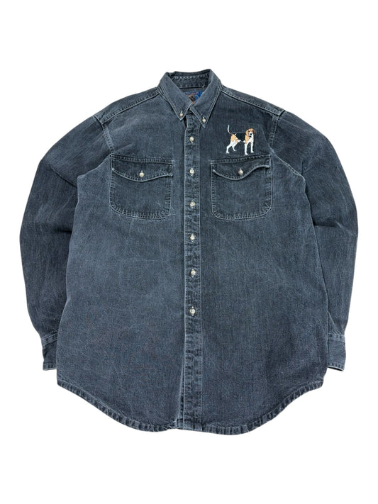 Vintage Beagle Denim Button Up