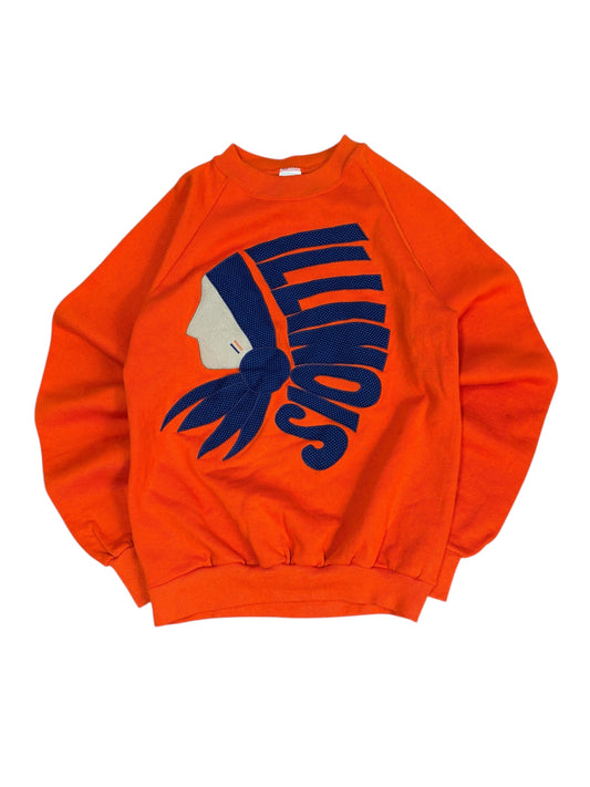 VIntage Illinois Patchwork Crewneck