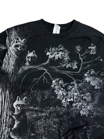 Vintage Racoon AOP T-shirt