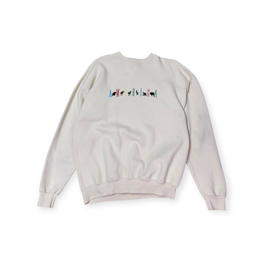 Vintage America Spellout Wildlife Crewneck
