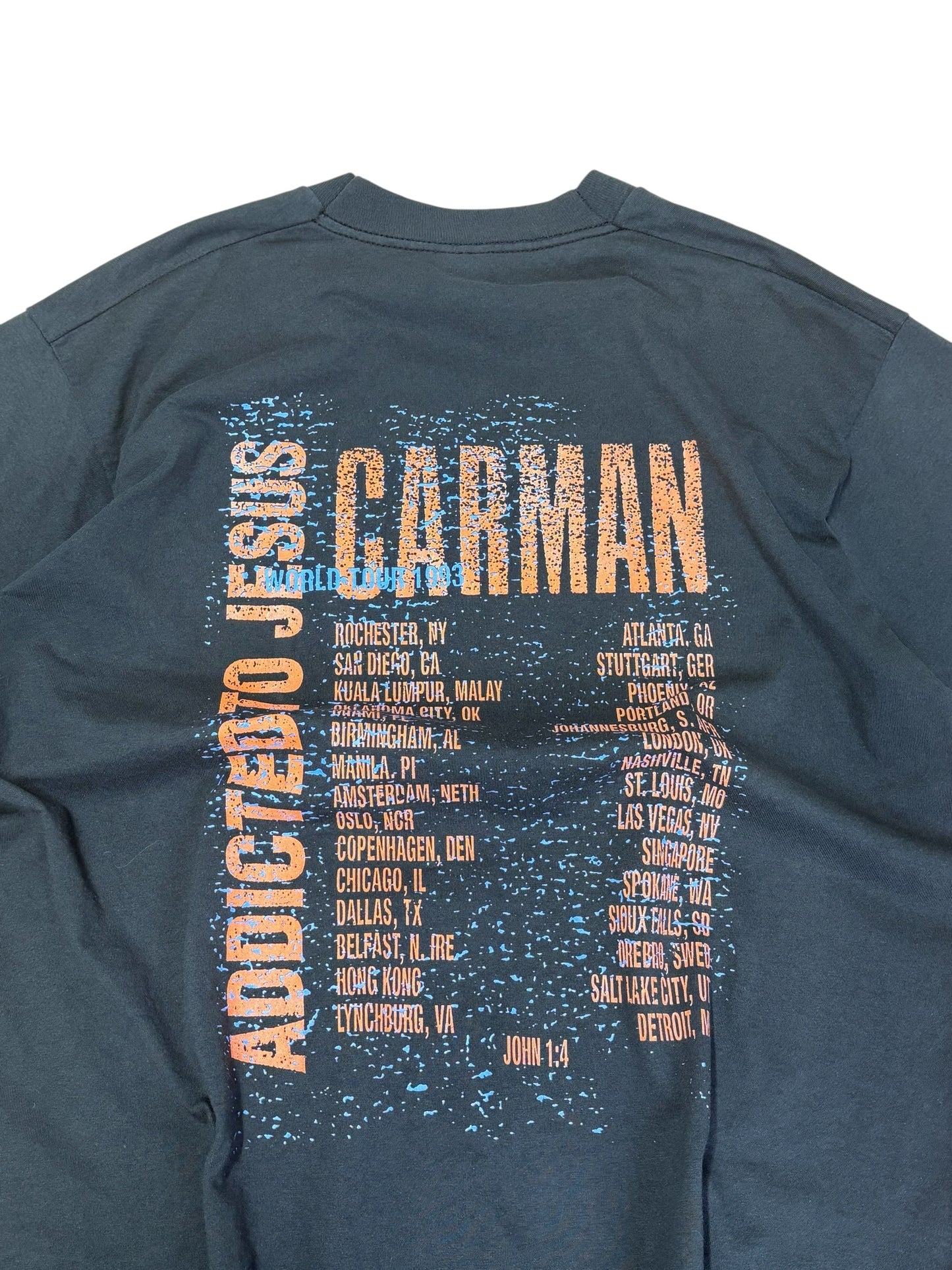 Vintage 90s Carman "Addicted to Jesus" T-shirt