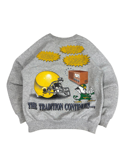 Vintage University Of Notre Dame AOP Crewneck