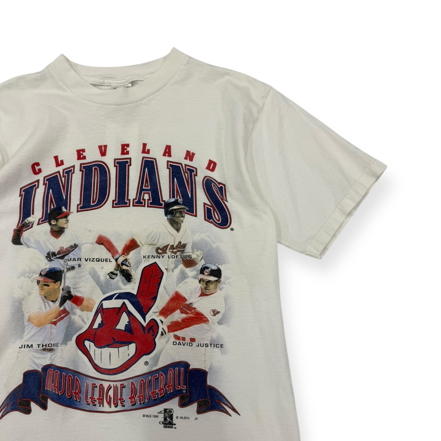 Vintage 1999 Cleveland Indians Roster T-shirt SIze Medium