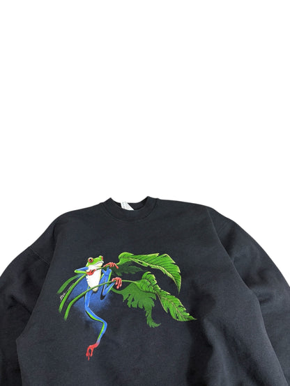 Vintage 90s Frog Graphic Crewneck