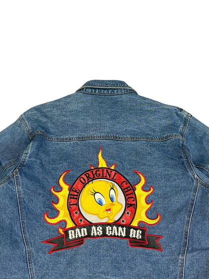 Vintage 90s Tweety Bird Denim Jacket
