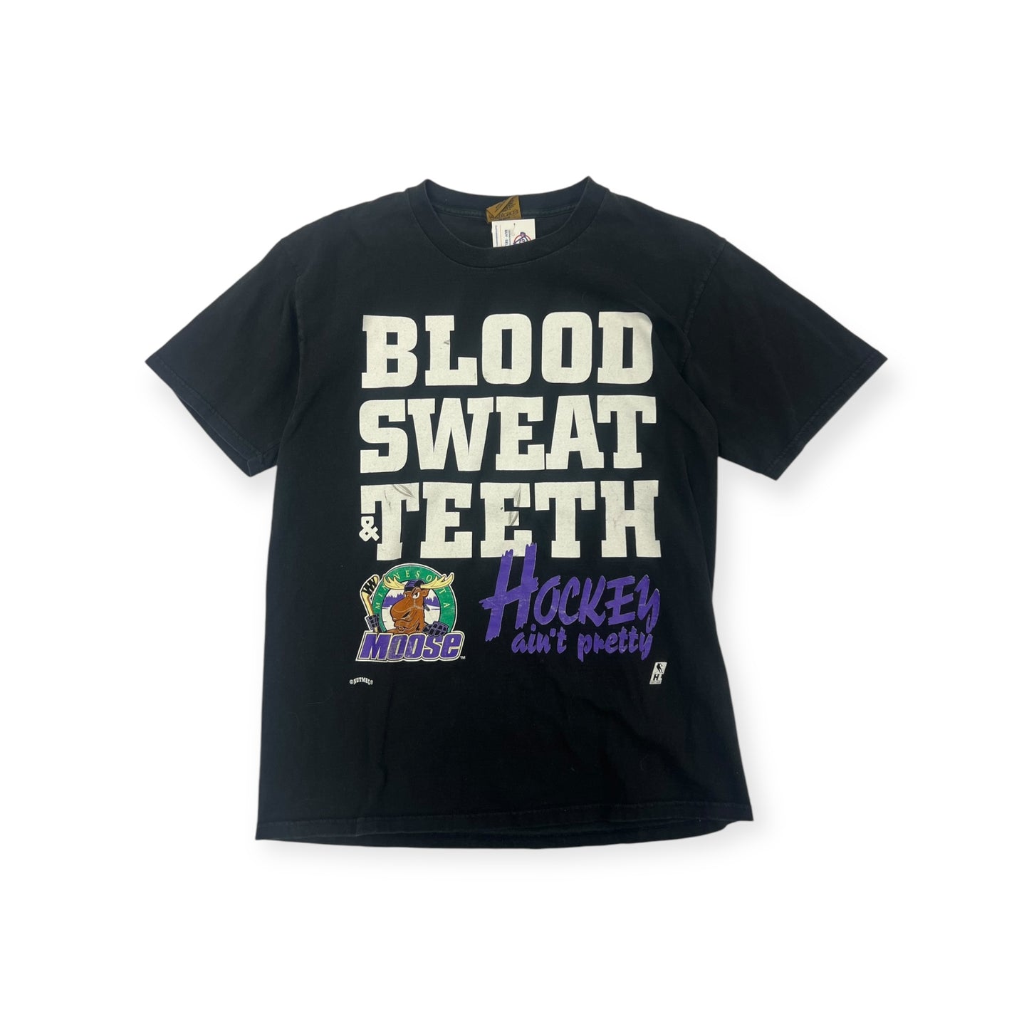 Manitoba Moose Blood Sweat Teeth T-Shirt Size Large