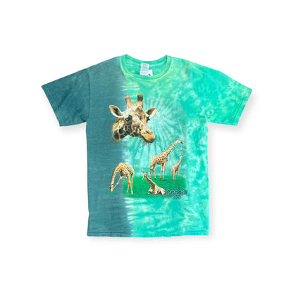 Giraffe Peoria Zoo Tie Dye T-shirt Size medium