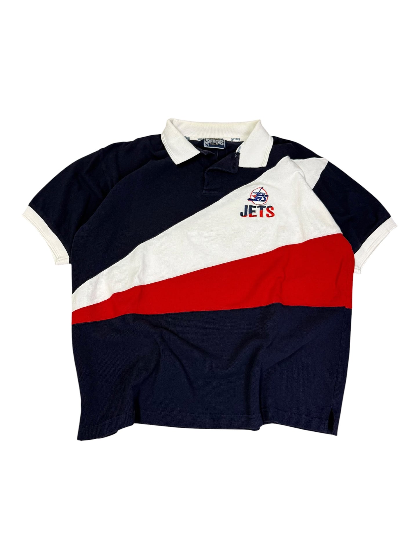 Vintage Winnipeg Jets Embroidered Polo T-Shirt