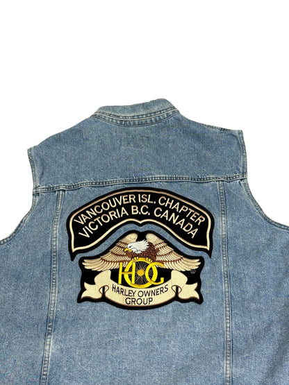 Vintage Harley Vancouver BC Denim Vest