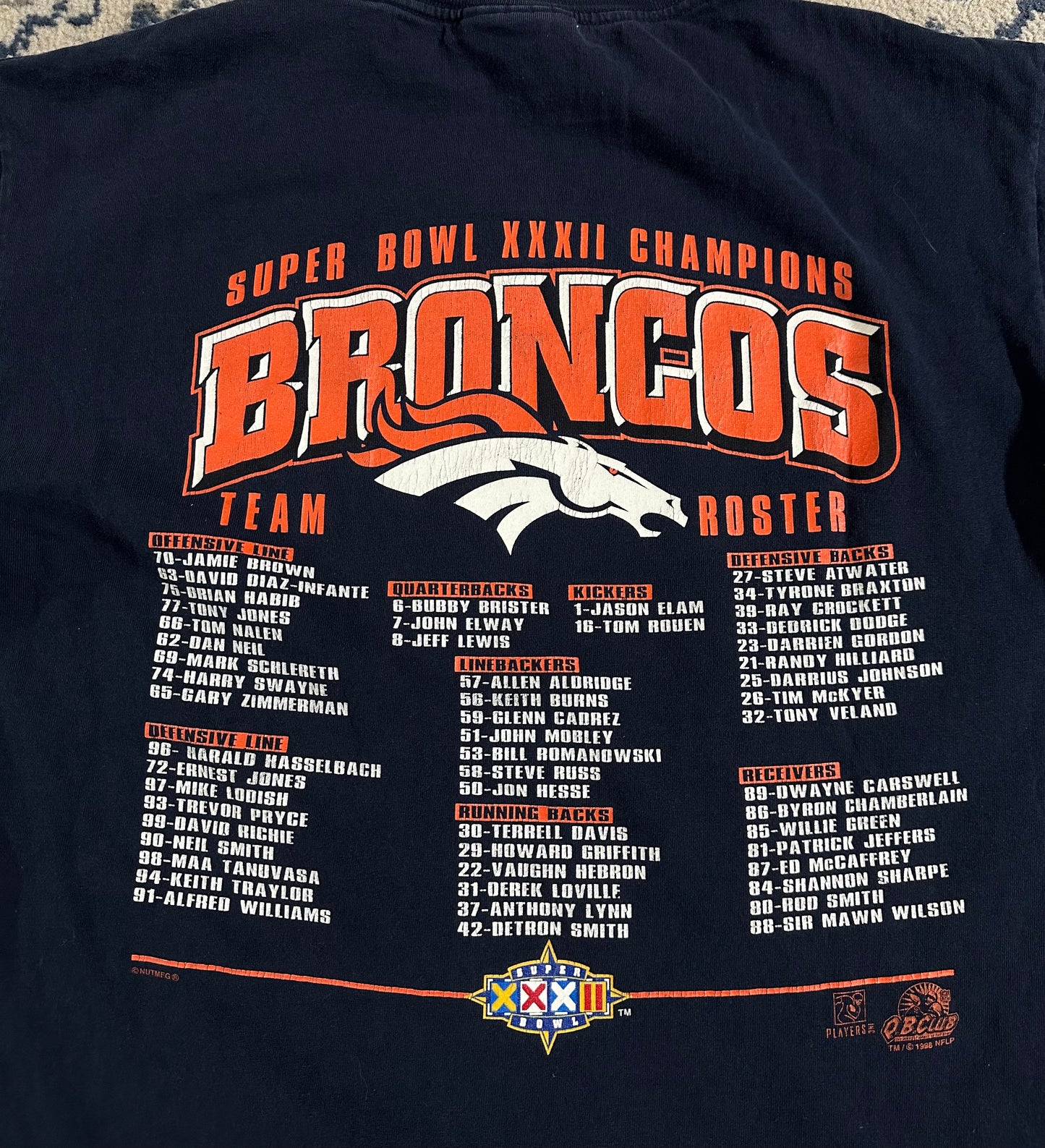 Vintage Super bowl XXXII Champions Denver Broncos T-shirt