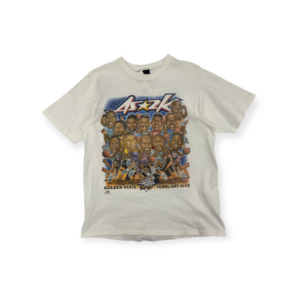 Vintage 2000 All Star NBA Caricature T-shirt SIze XL