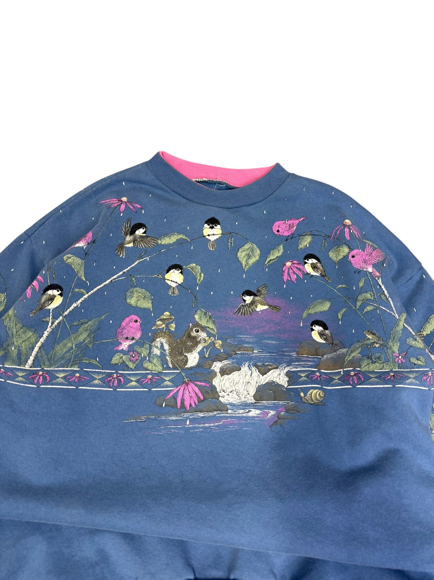 Vintage BIrds & Squirrel Crewneck