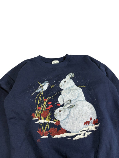 Vintage Rabbit Graphic Crewneck