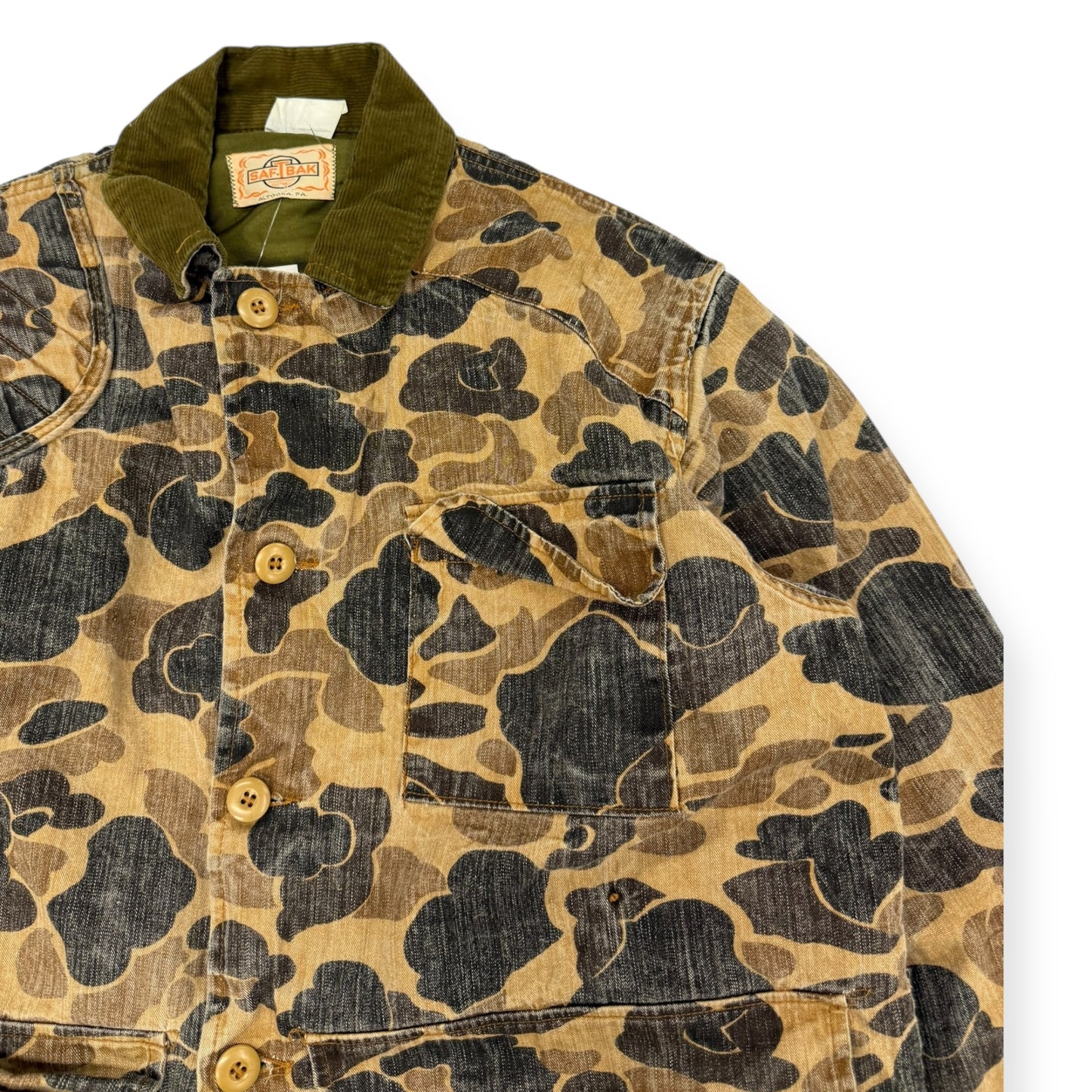 Vintage Saft Bak Duck Camo Hunting Jacket Size Large
