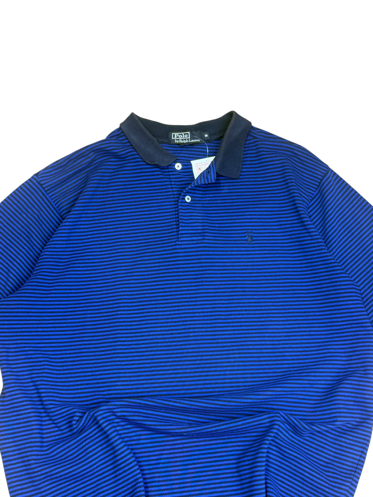 Vintage Polo Horizontal Striped Collared Shirt