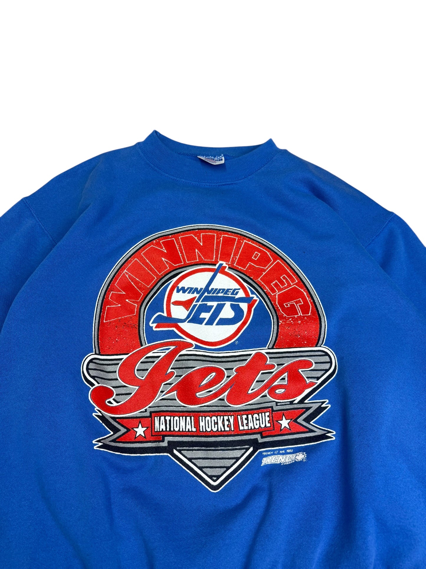 Vintage 1992 Trench Winnipeg Jets Crewneck