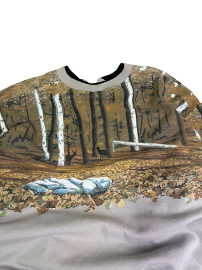 Vintage Artisan Deer AOP Crewneck