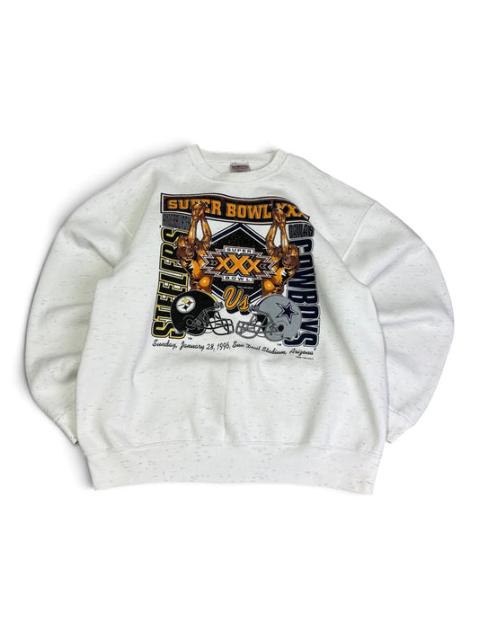 Vintage Superbowl Steelers vs Cowboys Crewneck