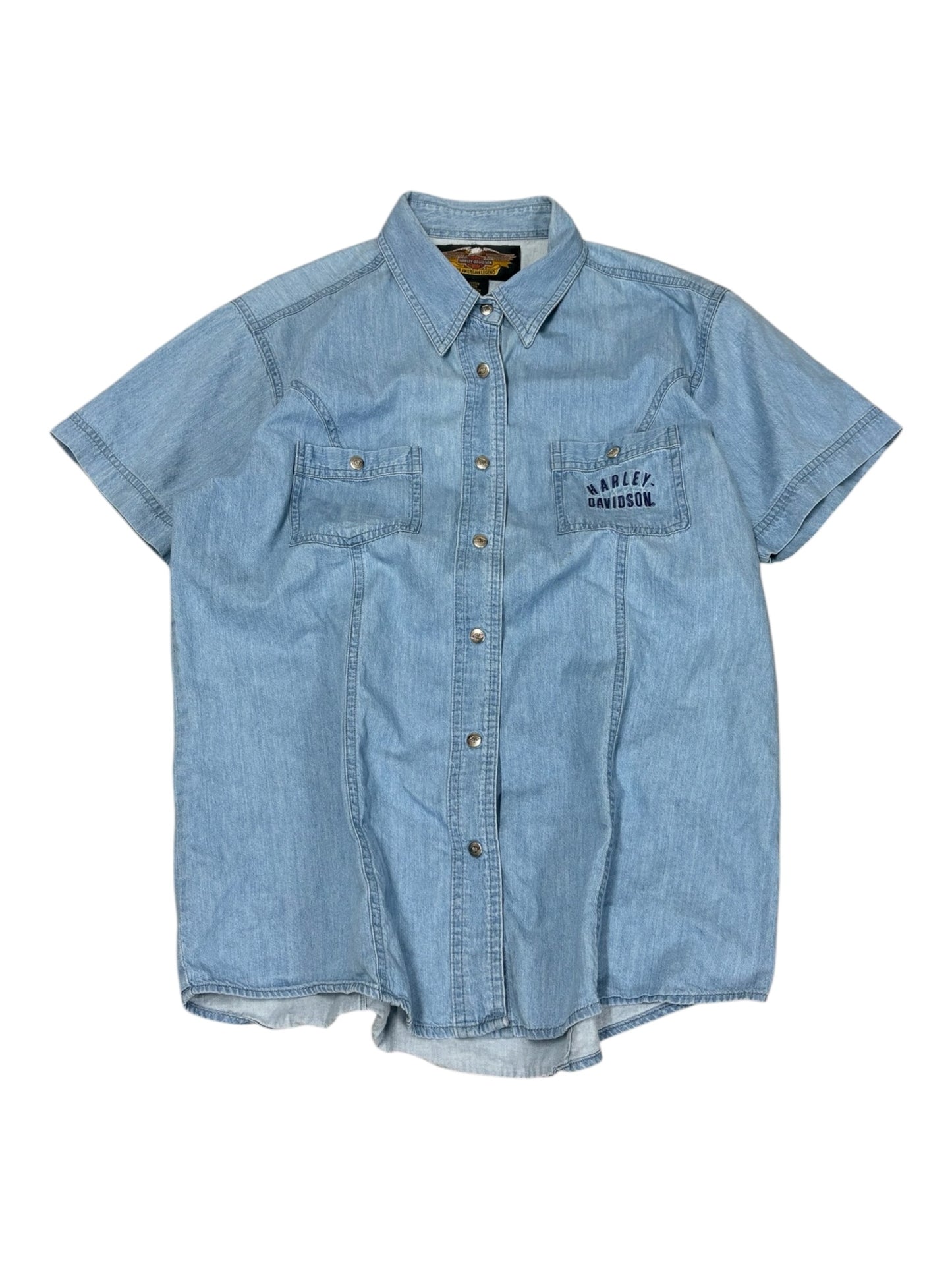 Vintage Harley Davidson Denim Shirt