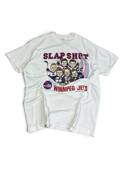 Vintage 90s Winnipeg Jets Slap Shot T-shirt