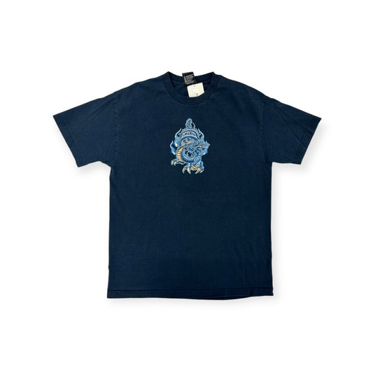 Vintage Top Heavy Blue Dragon T-shirt Size Large