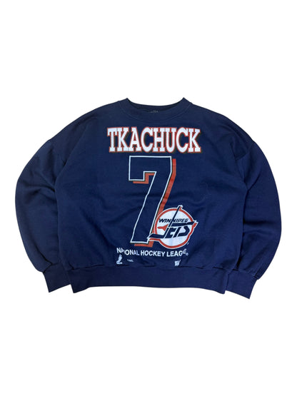 Vintage Jets #7 Tkachuck Crewneck