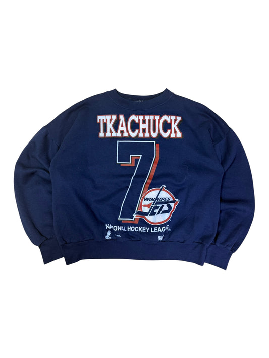 Vintage Jets #7 Tkachuck Crewneck