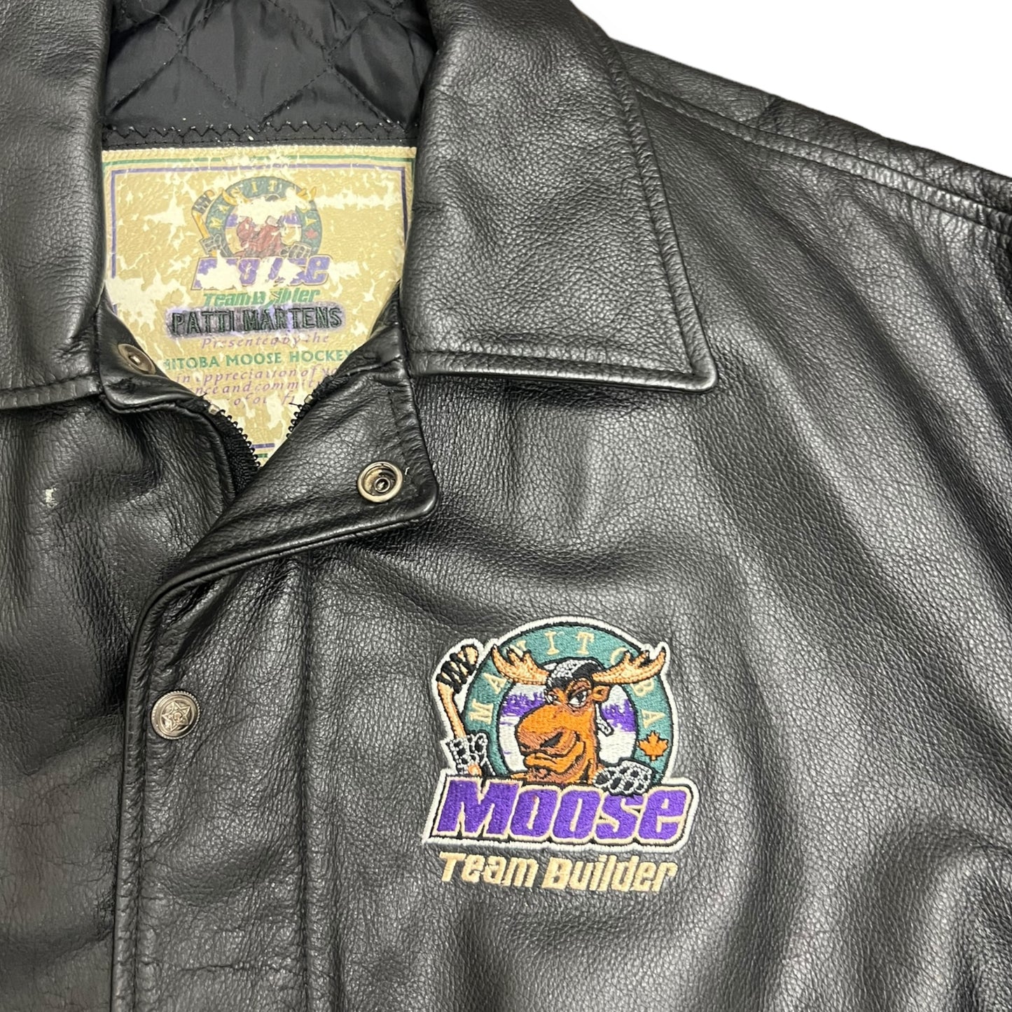 Manitoba Moose Team Member Leather Jacket