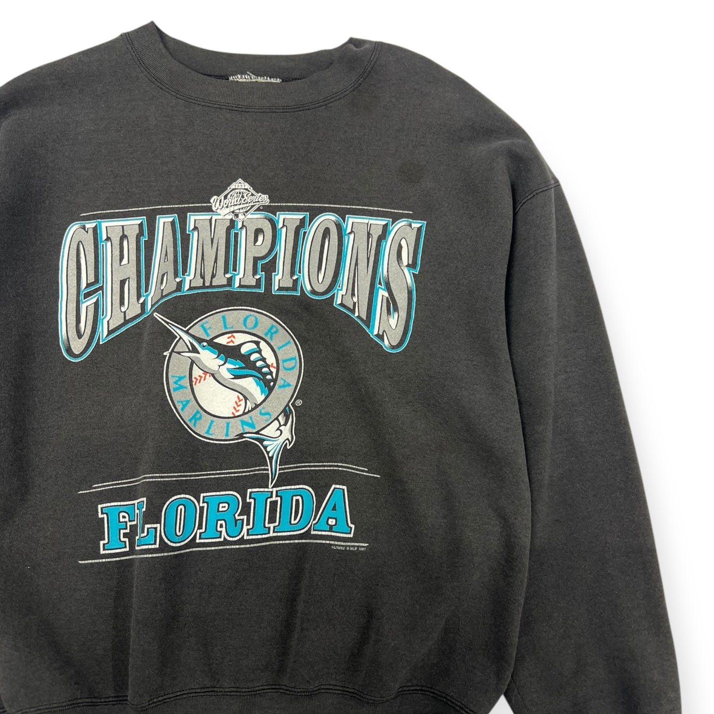 1997 World Series Champs Florida Marlins Crewneck Size XL