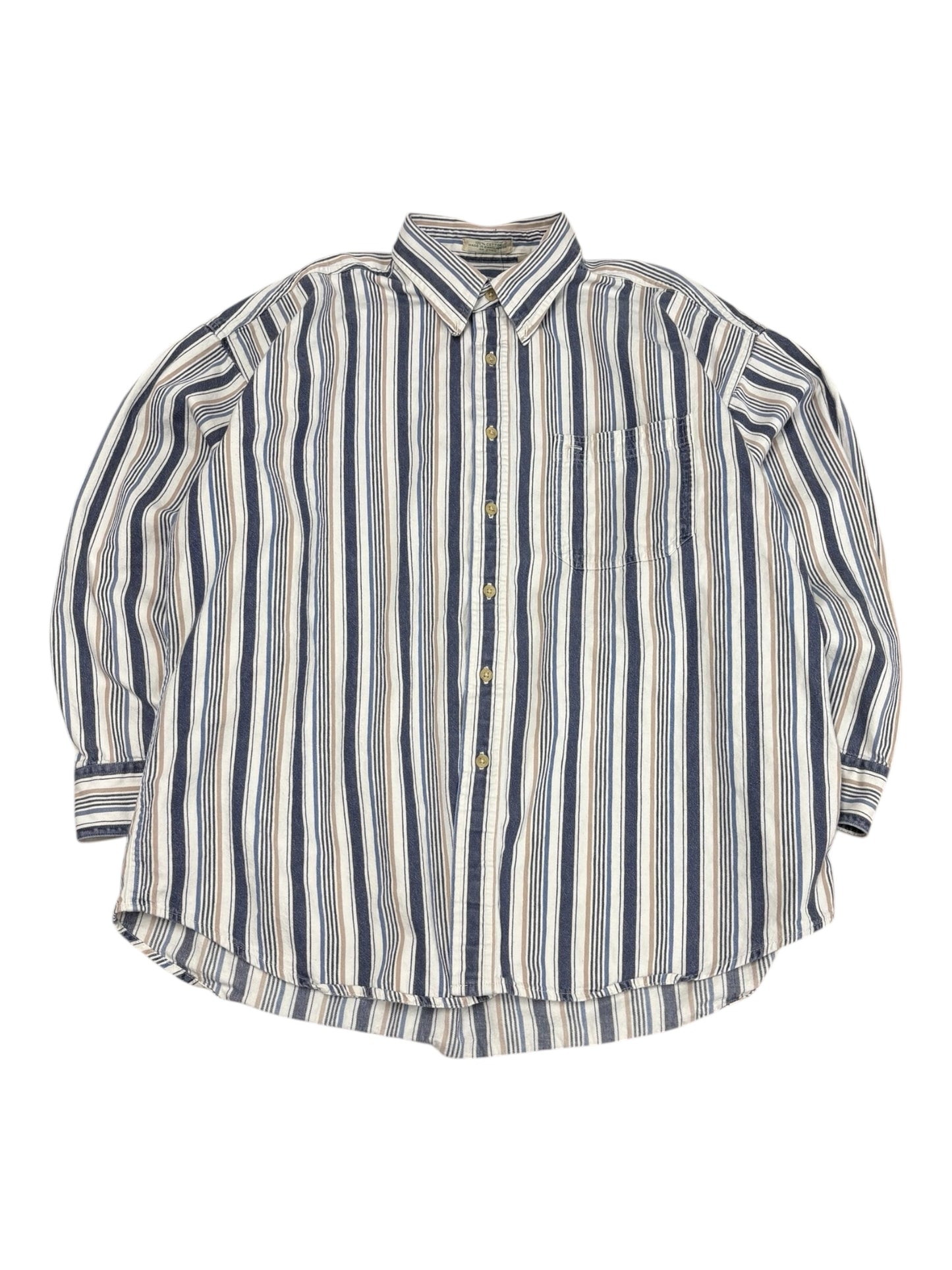 Vintage Surrey Casual Striped Button Up