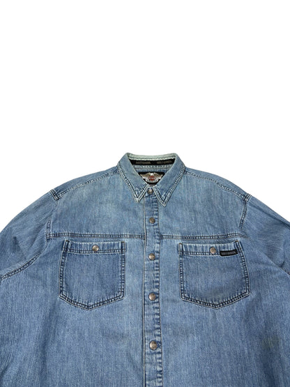 Vintage Harley Denim Button Up (As Is)