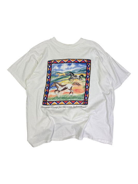 Vintage 90s Running Strong American Indian T-shirt