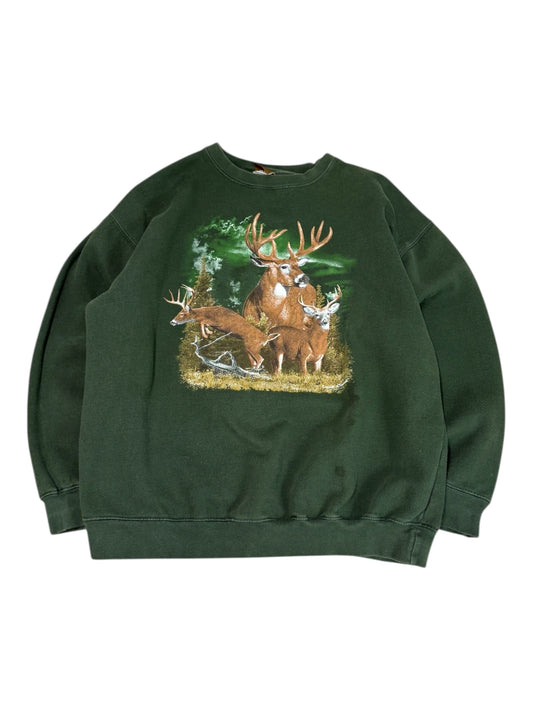 Vintage American Outdoors Deer Graphic Crewneck