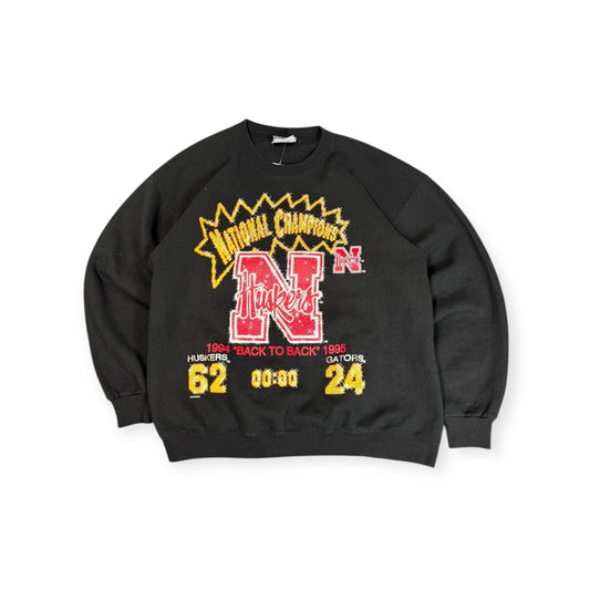 Vintage Nebraska Back To Back Champs Crewneck