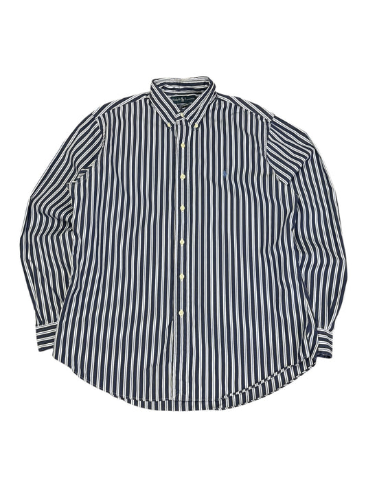Vintage Polo Pinstripe Button Down Shirt