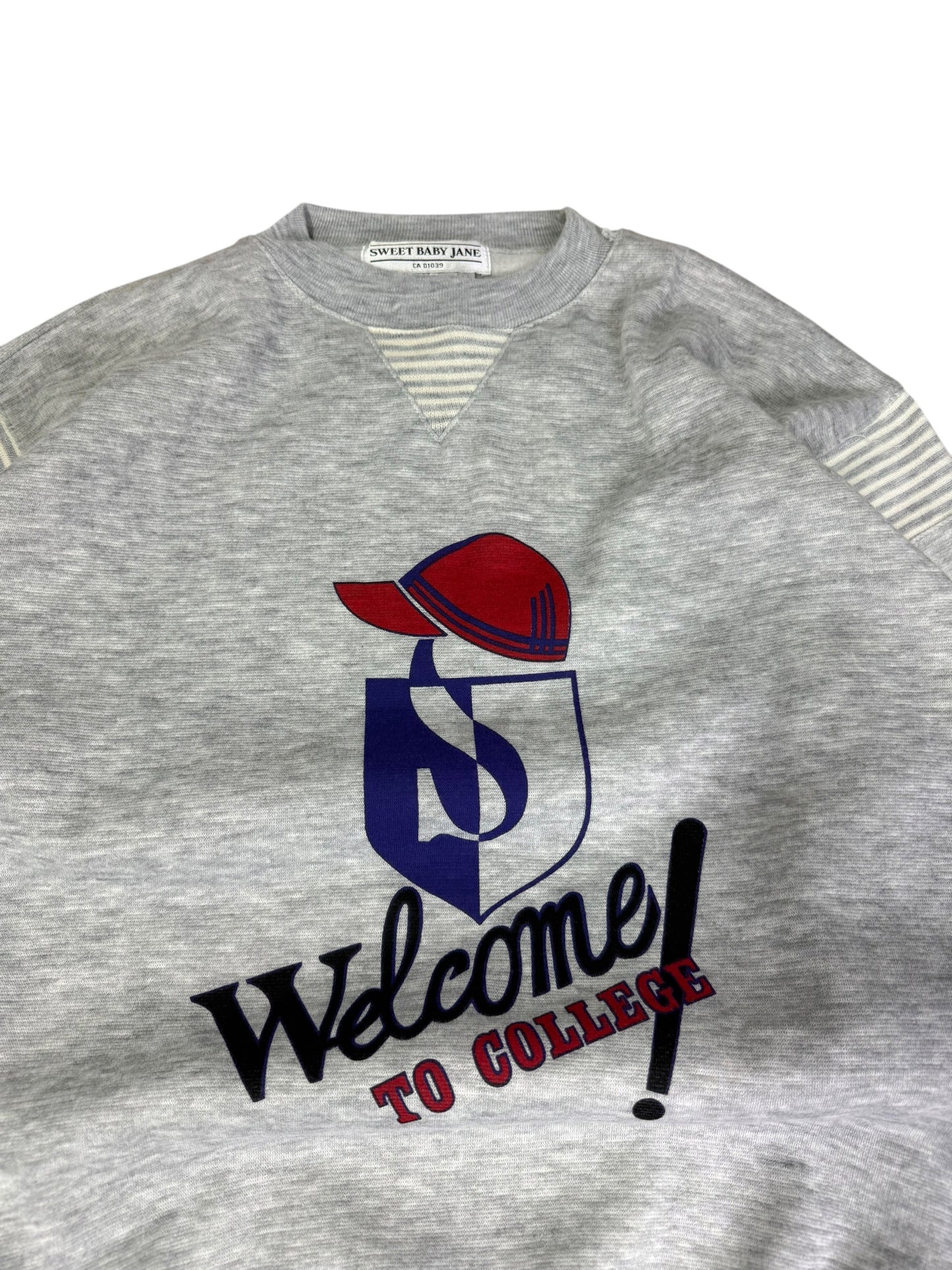 Vintage Welcome to College Graphic Crewneck