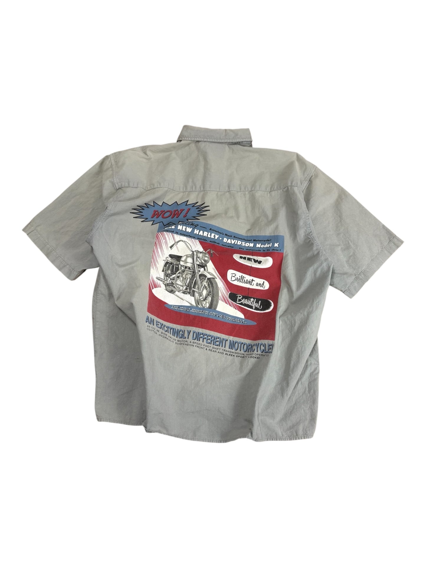 Vintage Harley Mullet Button Up