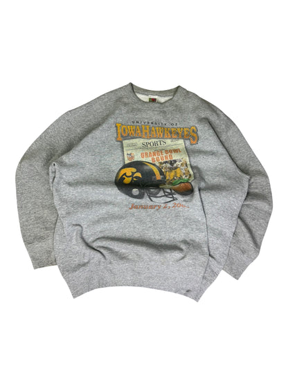 Iowa Hawkeyes 2003 Newspaper Prints Crewneck