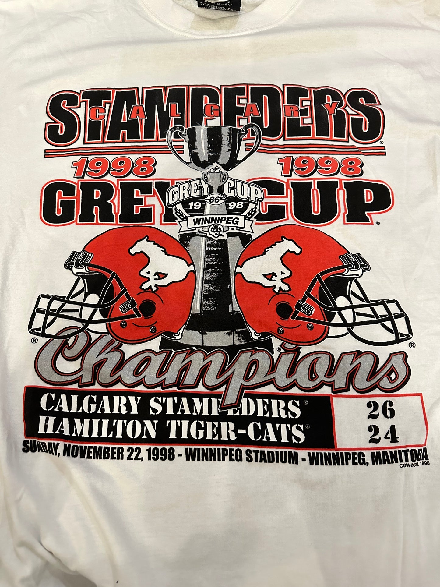 Vintage 1998 Calgary Stampeders T-Shirt