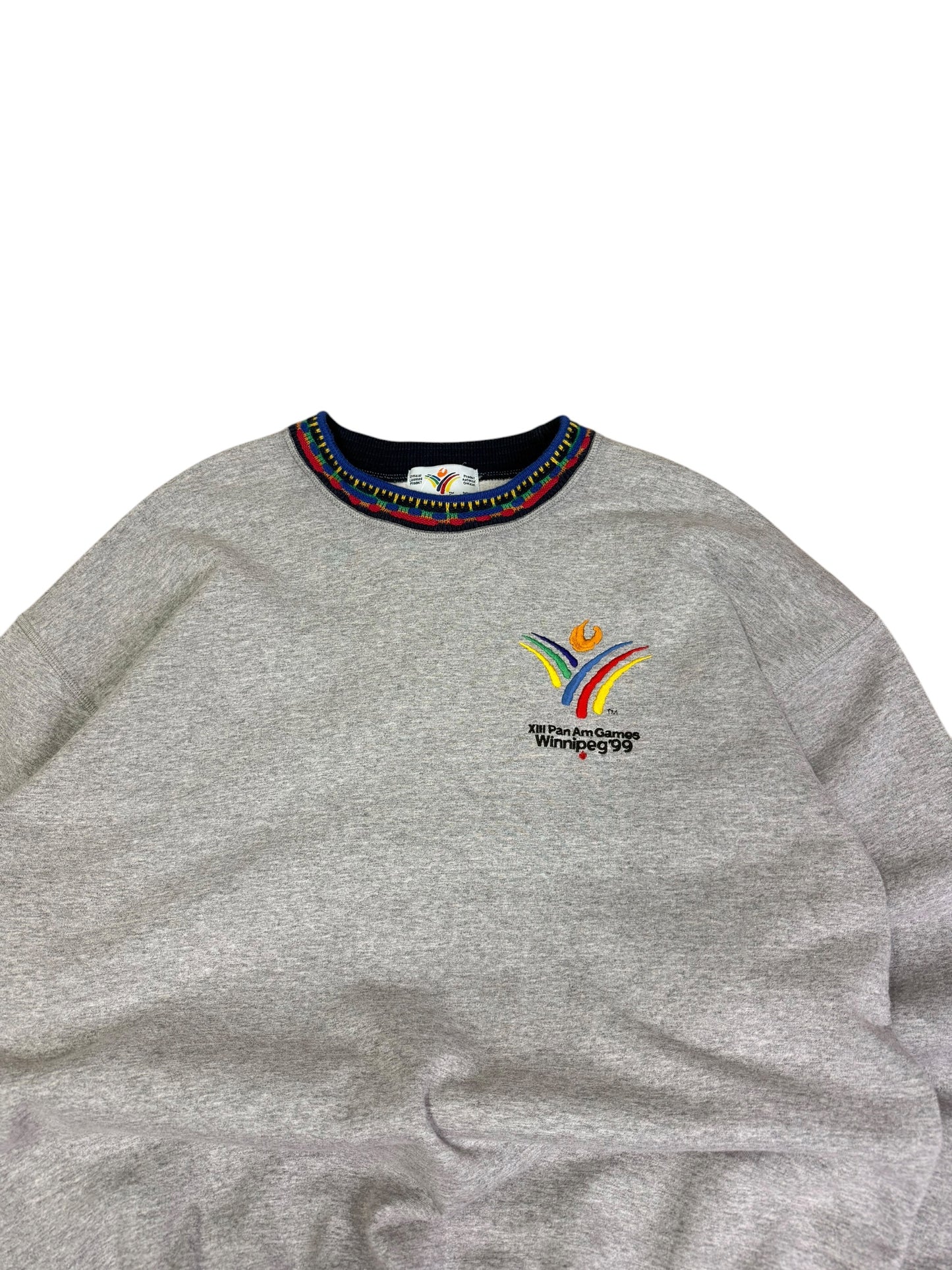 Vintage 3d Knit Pan Am games Crewneck